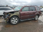 2013 Honda Pilot Exl Maroon vin: 5FNYF4H56DB037246