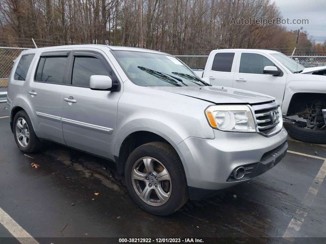 2013 Honda Pilot Ex-l Silver vin: 5FNYF4H56DB062051