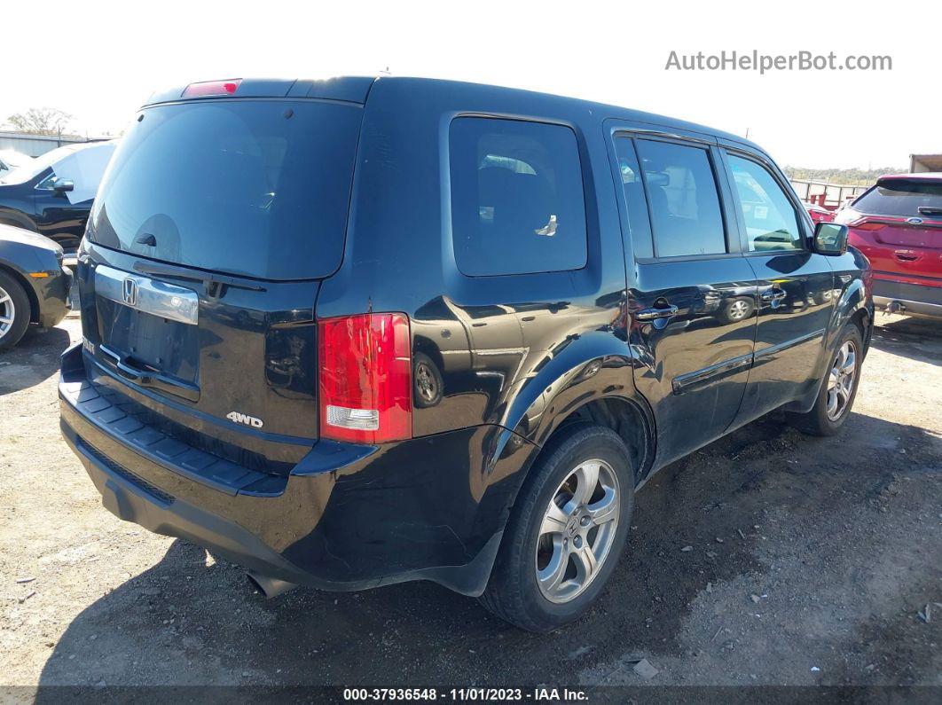 2013 Honda Pilot Ex-l Black vin: 5FNYF4H56DB084504