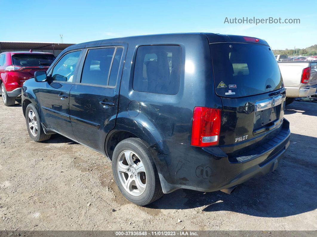 2013 Honda Pilot Ex-l Black vin: 5FNYF4H56DB084504