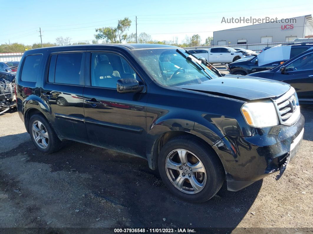 2013 Honda Pilot Ex-l Black vin: 5FNYF4H56DB084504