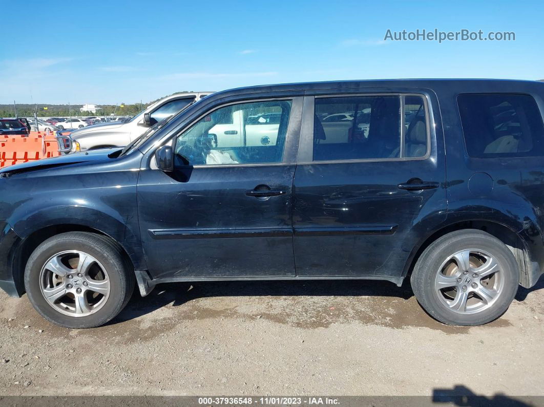 2013 Honda Pilot Ex-l Black vin: 5FNYF4H56DB084504