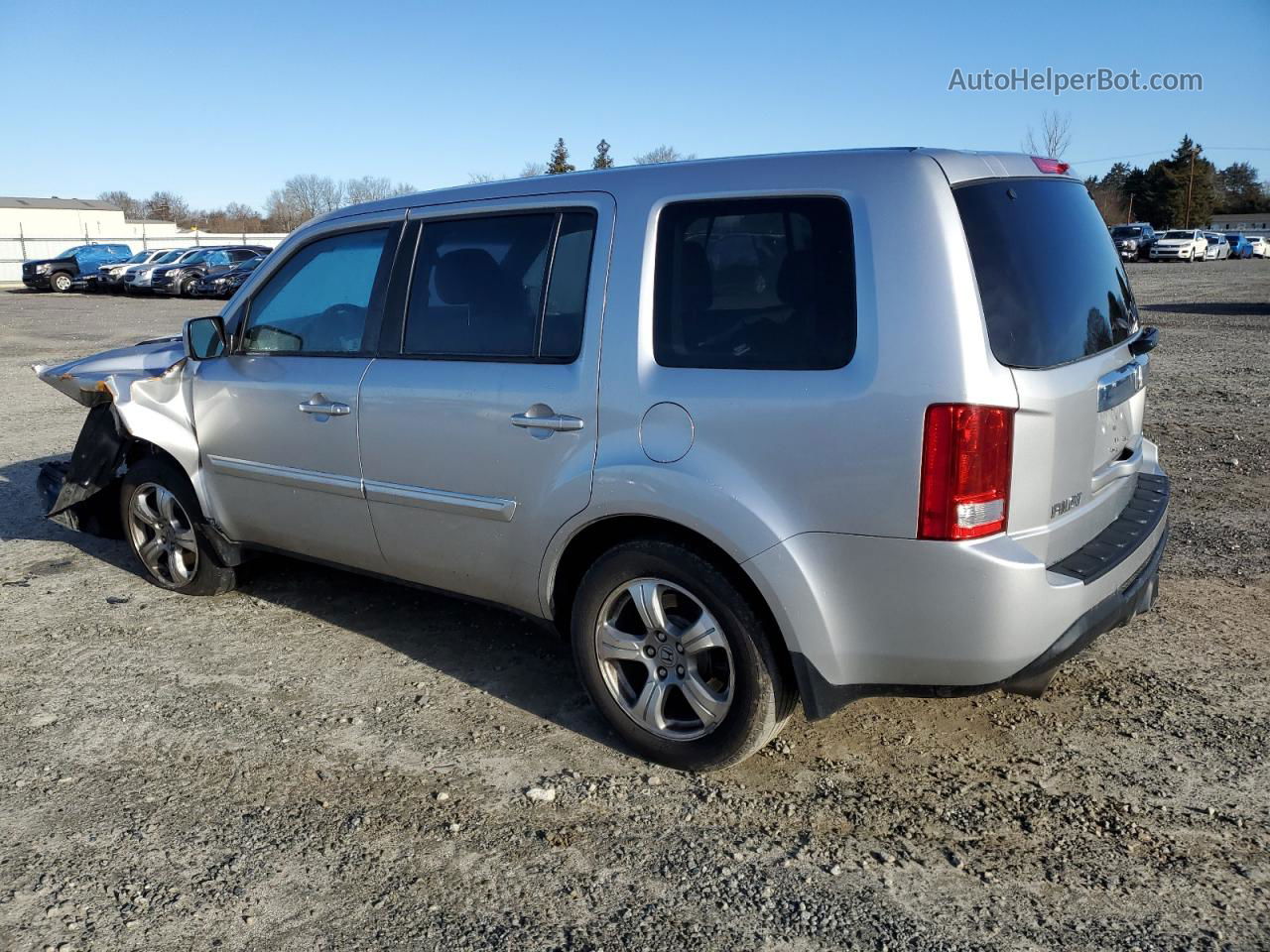 2015 Honda Pilot Exl Silver vin: 5FNYF4H56FB004928