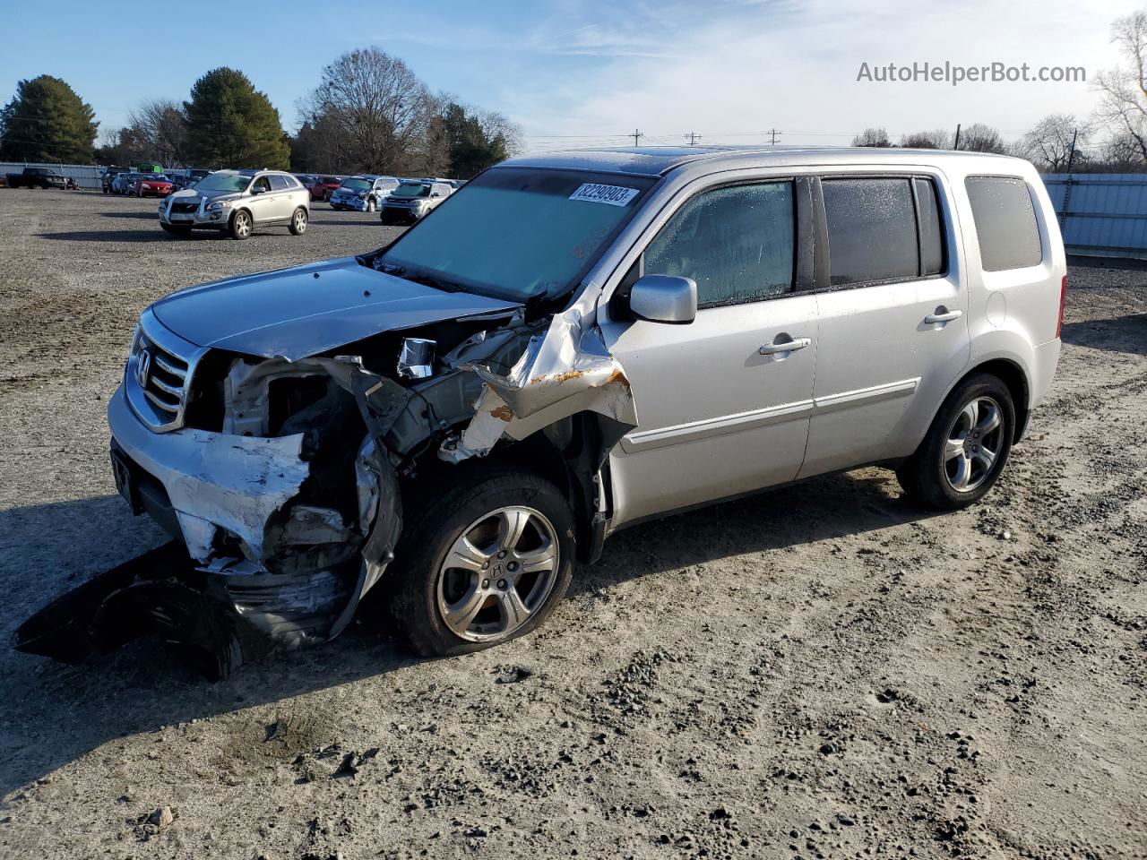 2015 Honda Pilot Exl Silver vin: 5FNYF4H56FB004928