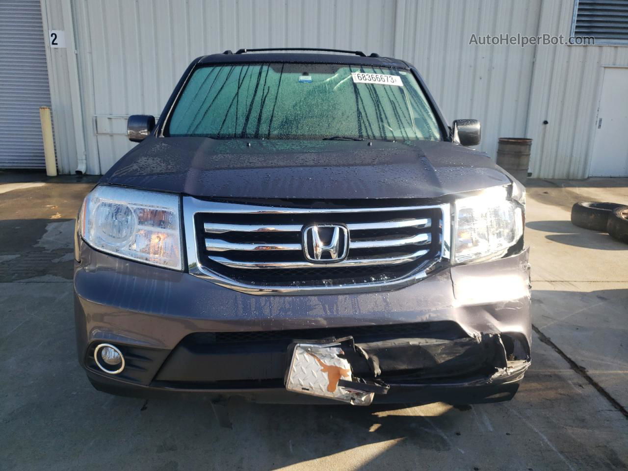 2015 Honda Pilot Exl Gray vin: 5FNYF4H56FB045947