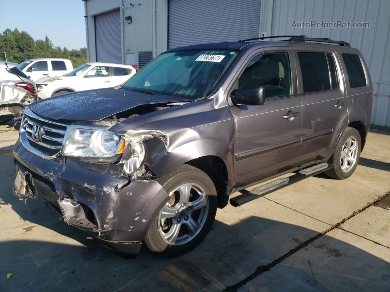 2015 Honda Pilot Exl Gray vin: 5FNYF4H56FB045947