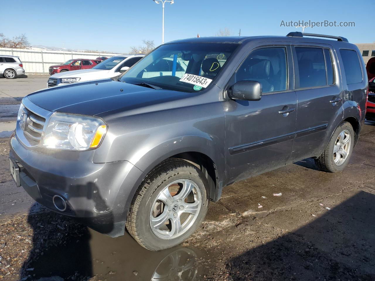 2013 Honda Pilot Exl Charcoal vin: 5FNYF4H57DB002957