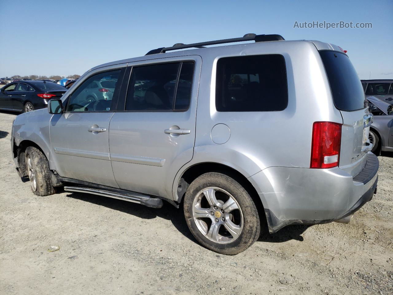 2013 Honda Pilot Exl Silver vin: 5FNYF4H57DB018561