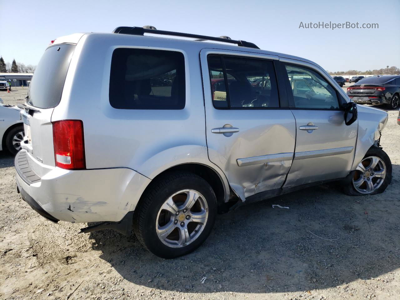 2013 Honda Pilot Exl Silver vin: 5FNYF4H57DB018561