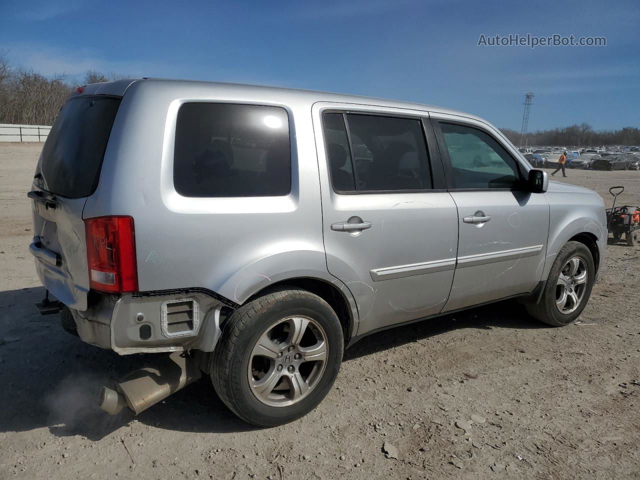 2013 Honda Pilot Exl Silver vin: 5FNYF4H57DB022237