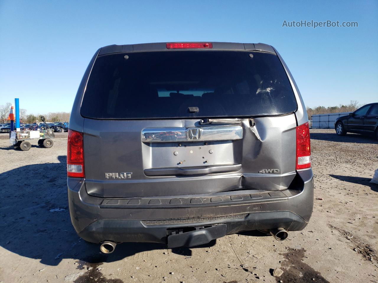 2013 Honda Pilot Exl Gray vin: 5FNYF4H57DB044187