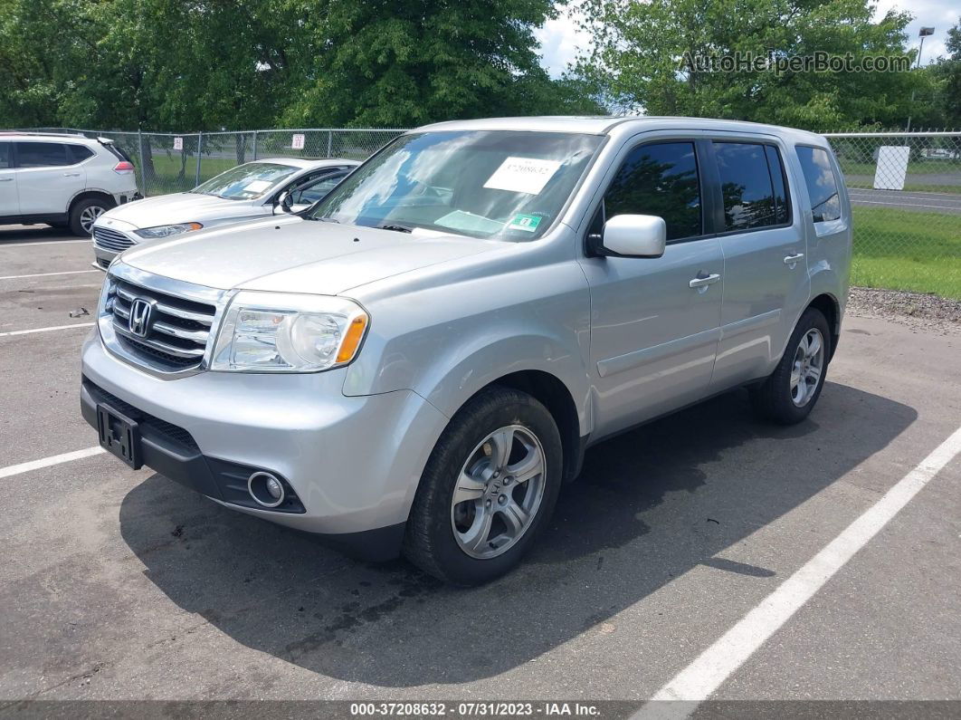 2013 Honda Pilot Ex-l Silver vin: 5FNYF4H57DB047199