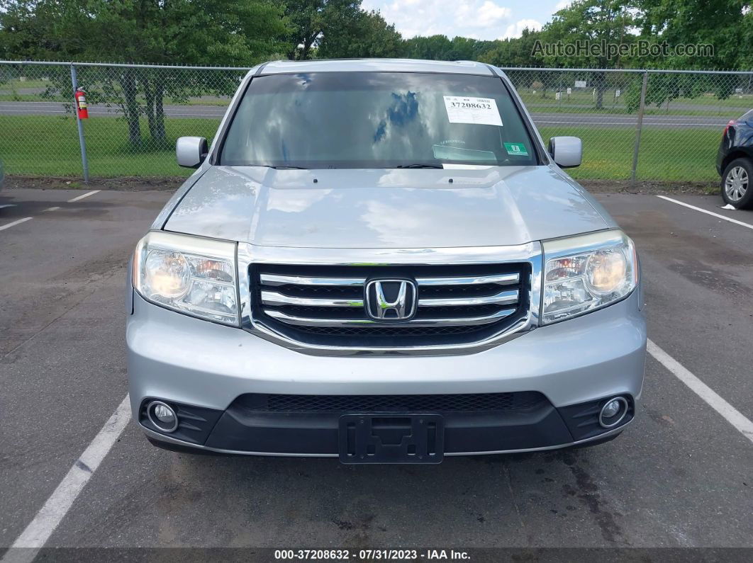 2013 Honda Pilot Ex-l Silver vin: 5FNYF4H57DB047199