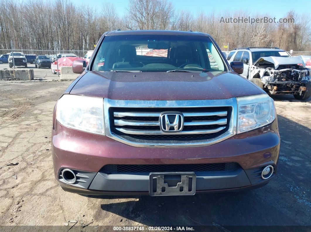 2013 Honda Pilot Ex-l Red vin: 5FNYF4H57DB049471