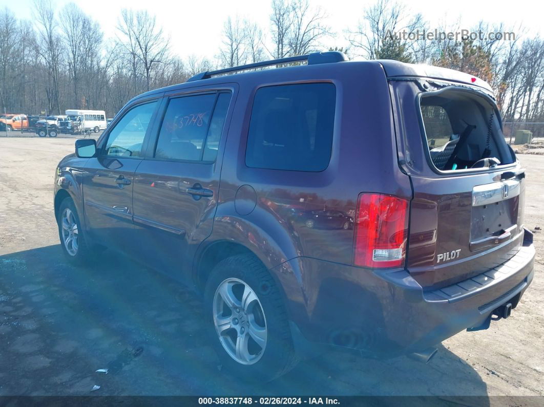 2013 Honda Pilot Ex-l Red vin: 5FNYF4H57DB049471