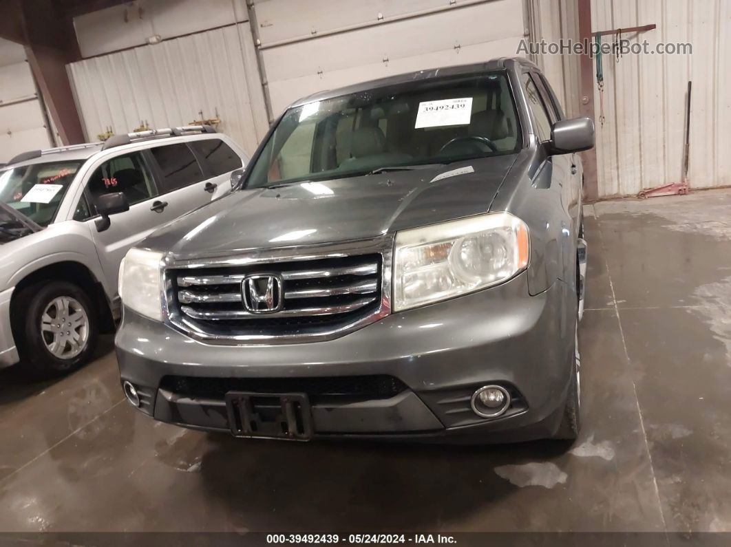 2013 Honda Pilot Ex-l Gray vin: 5FNYF4H57DB052161