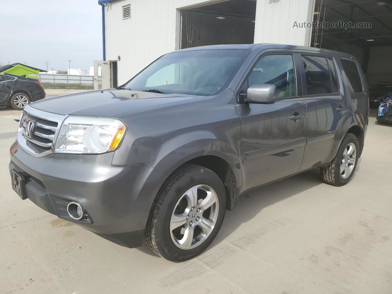 2013 Honda Pilot Exl Gray vin: 5FNYF4H57DB056646