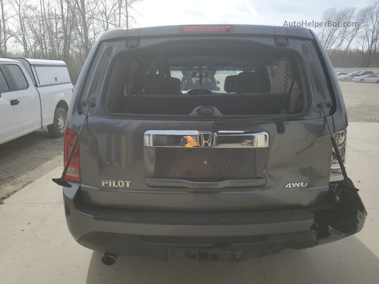 2013 Honda Pilot Exl Gray vin: 5FNYF4H57DB056646