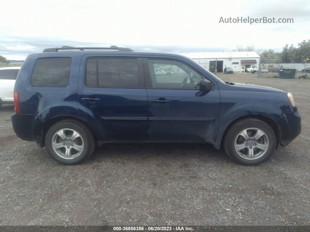 2013 Honda Pilot Ex-l Темно-синий vin: 5FNYF4H57DB058316