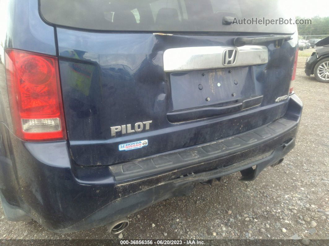 2013 Honda Pilot Ex-l Темно-синий vin: 5FNYF4H57DB058316