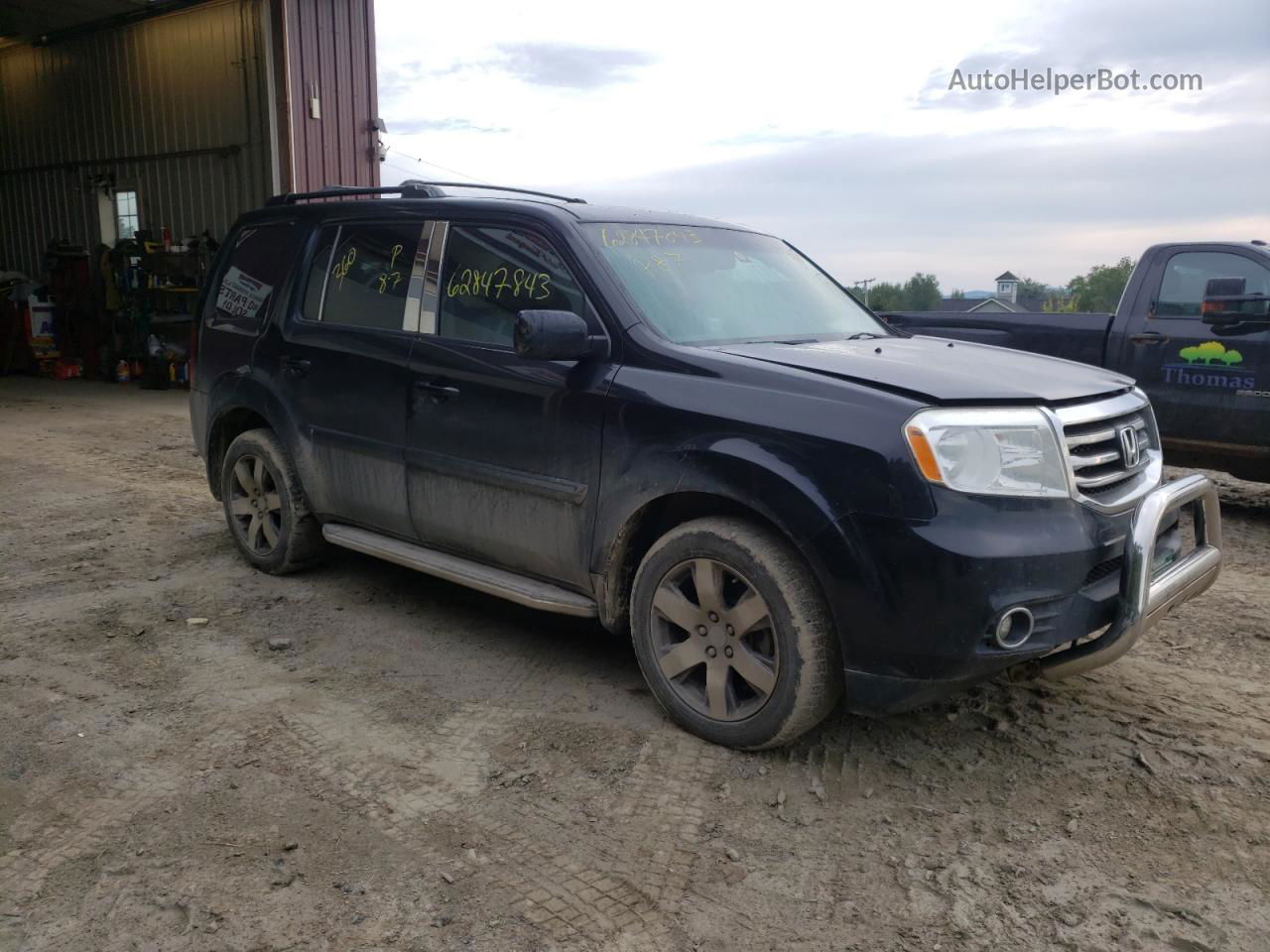 2013 Honda Pilot Exl Черный vin: 5FNYF4H57DB065993