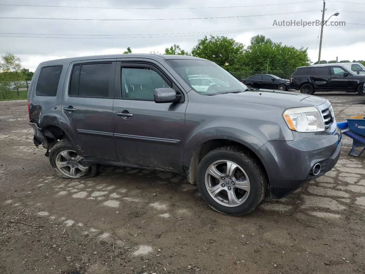 2013 Honda Pilot Exl Серый vin: 5FNYF4H57DB073897