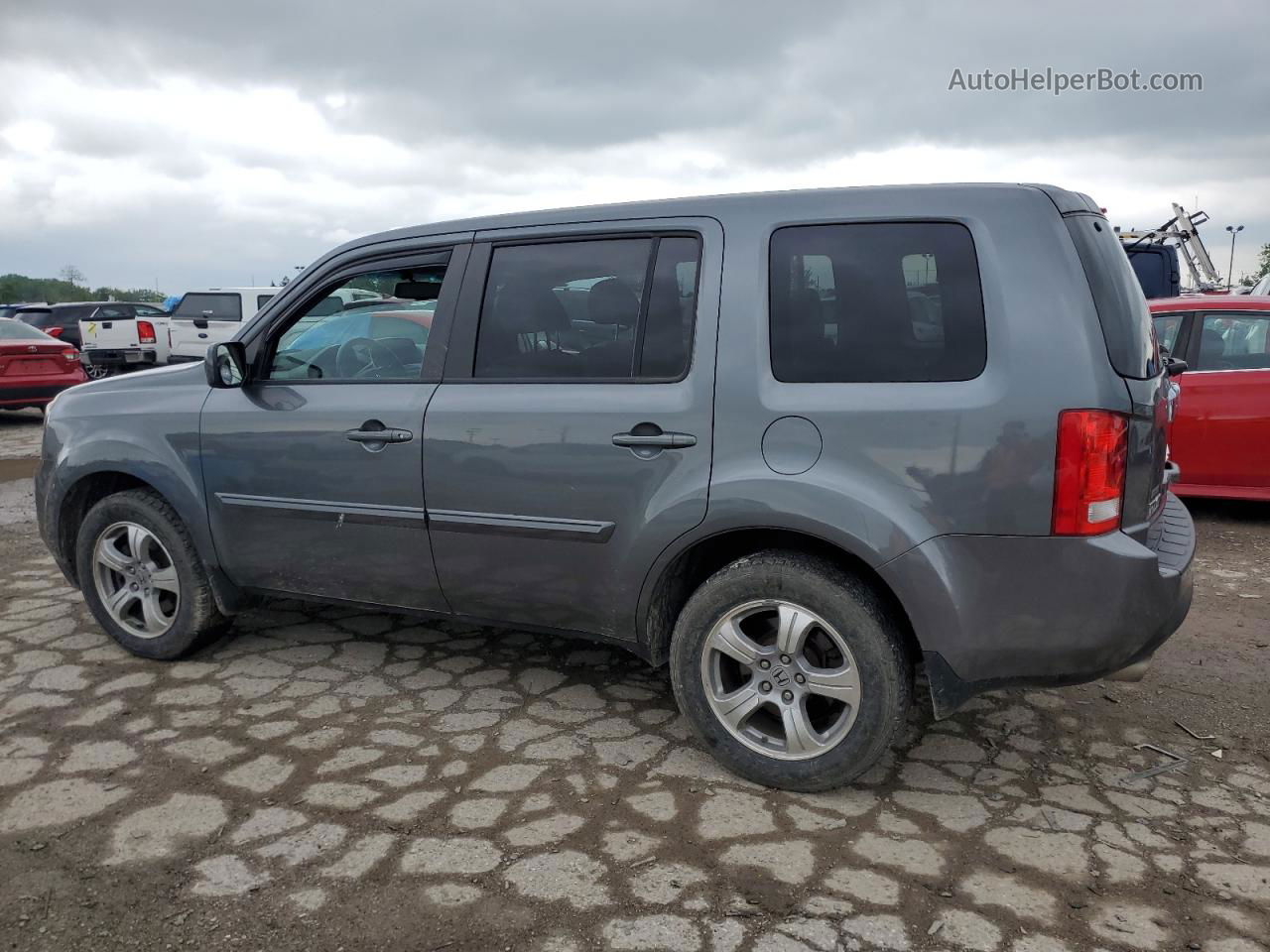 2013 Honda Pilot Exl Gray vin: 5FNYF4H57DB073897