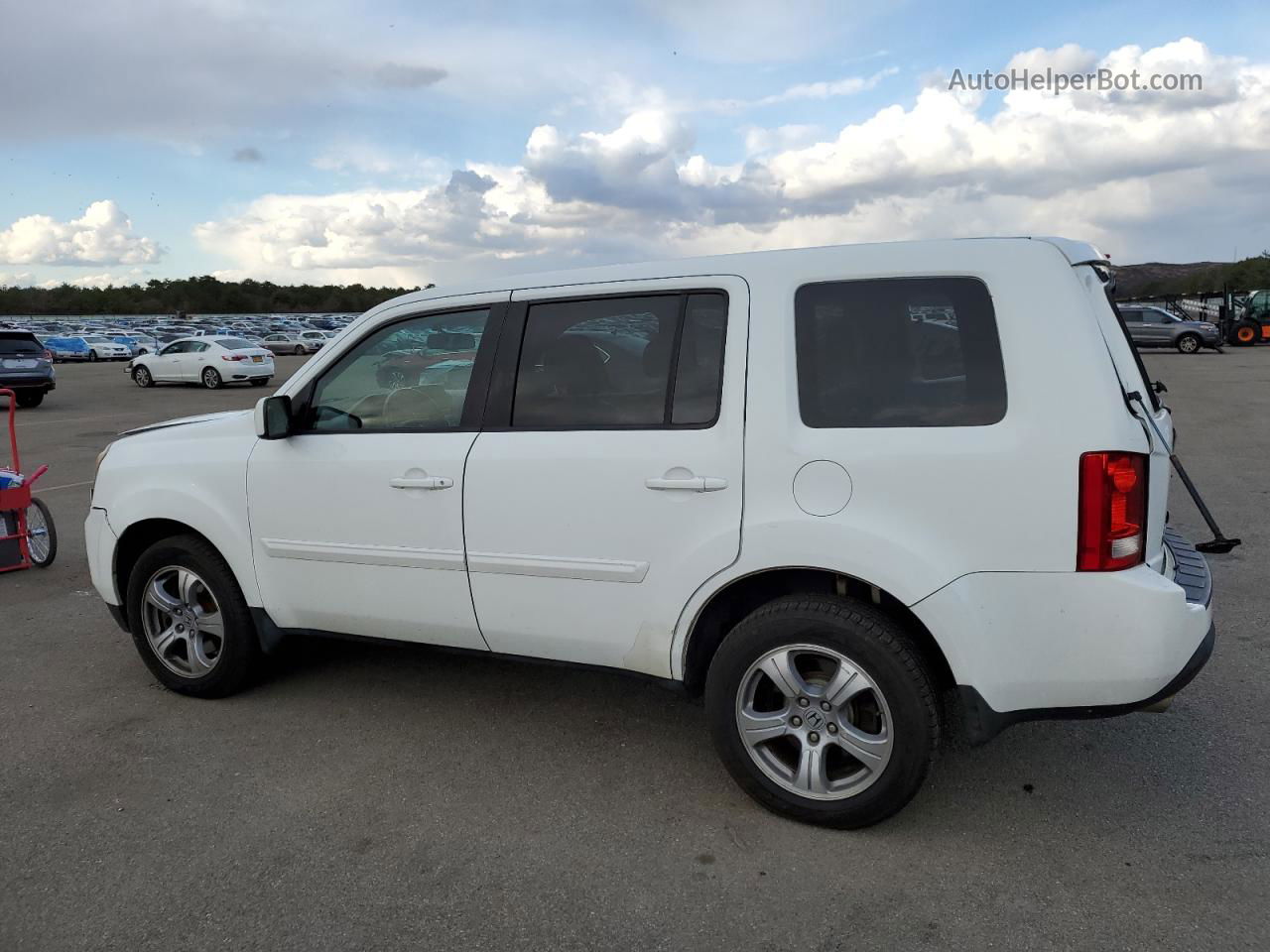 2013 Honda Pilot Exl Белый vin: 5FNYF4H57DB083071