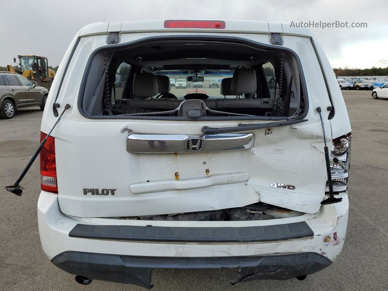 2013 Honda Pilot Exl White vin: 5FNYF4H57DB083071