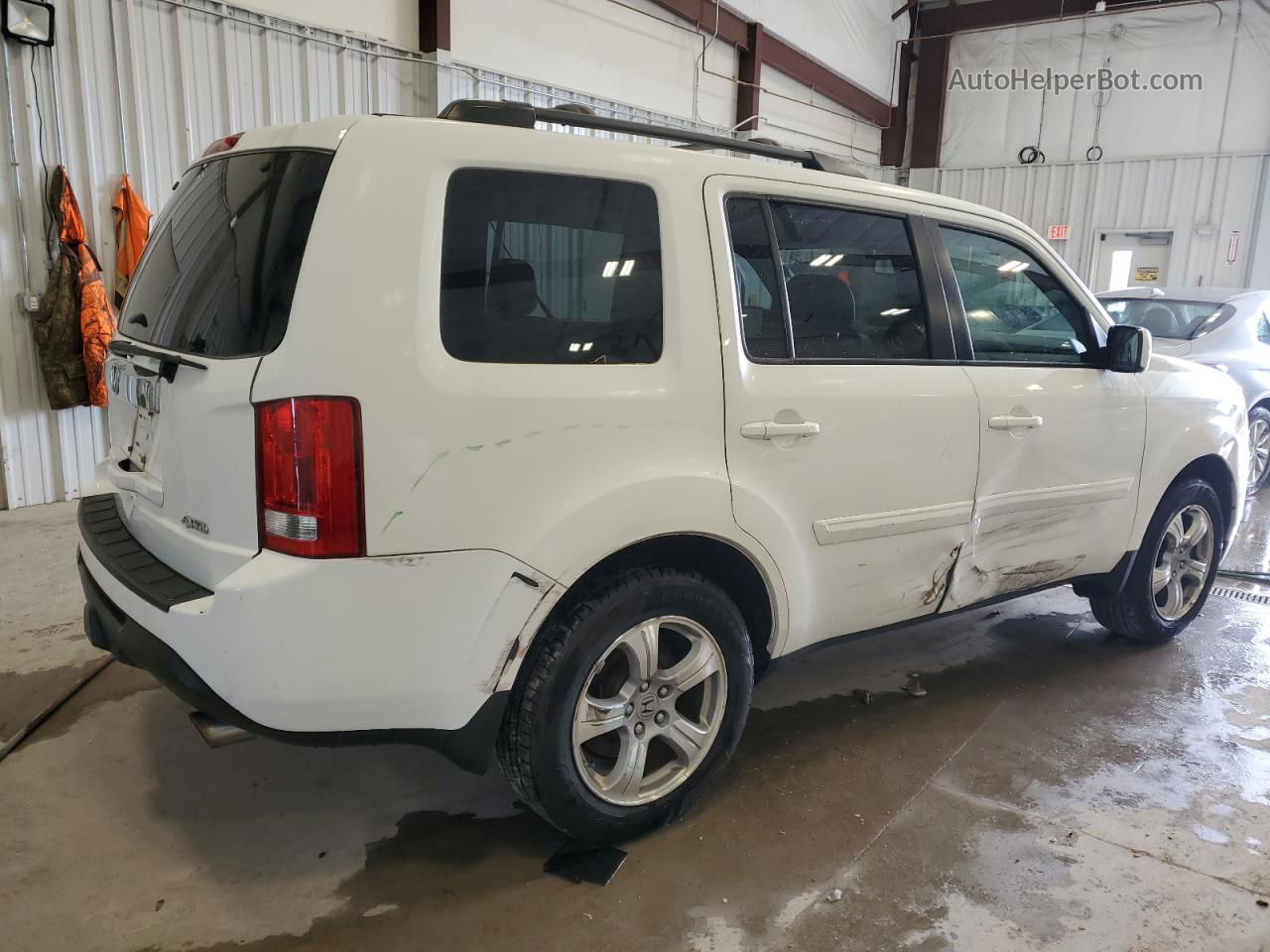 2013 Honda Pilot Exl White vin: 5FNYF4H57DB083152