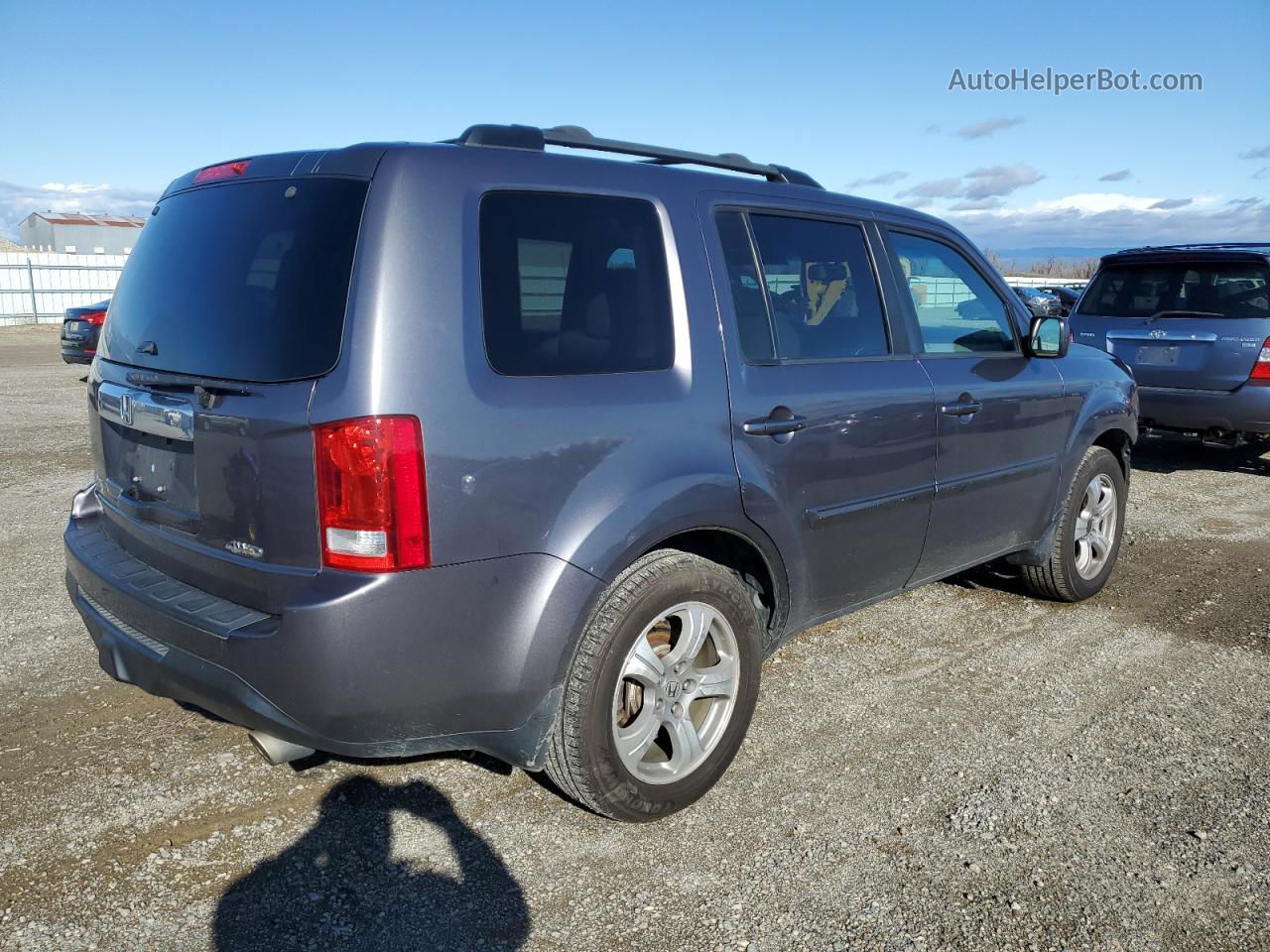 2015 Honda Pilot Exl Gray vin: 5FNYF4H57FB031068