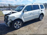 2015 Honda Pilot Ex-l White vin: 5FNYF4H57FB040742