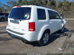 2015 Honda Pilot Ex-l White vin: 5FNYF4H57FB040742