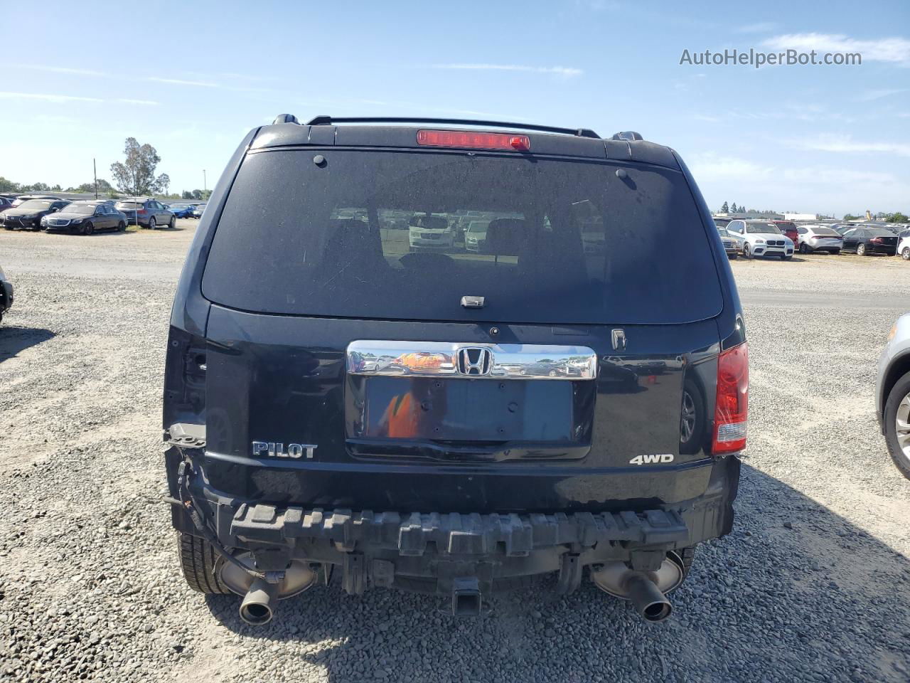 2013 Honda Pilot Exl Blue vin: 5FNYF4H58DB003423