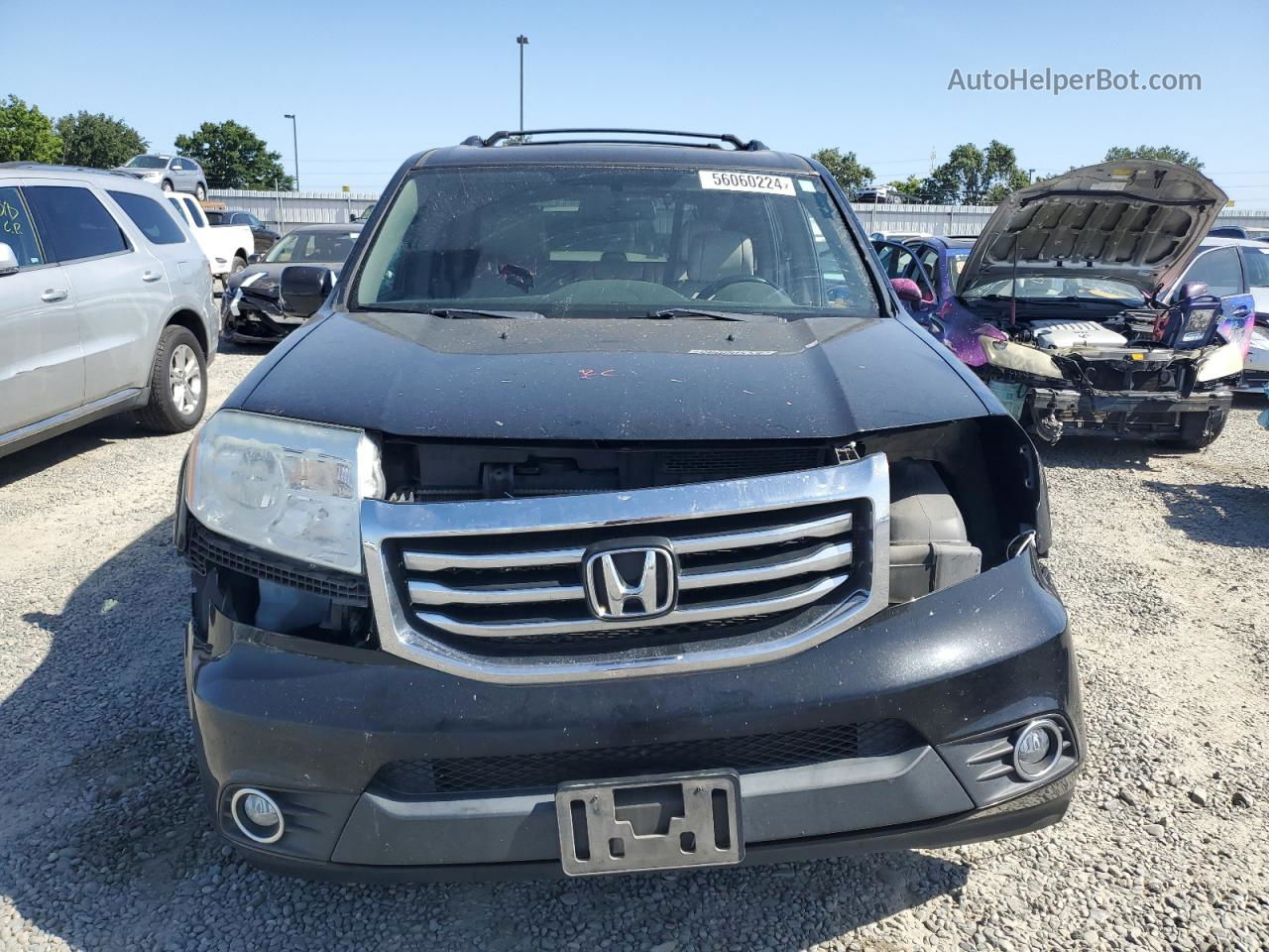 2013 Honda Pilot Exl Blue vin: 5FNYF4H58DB003423