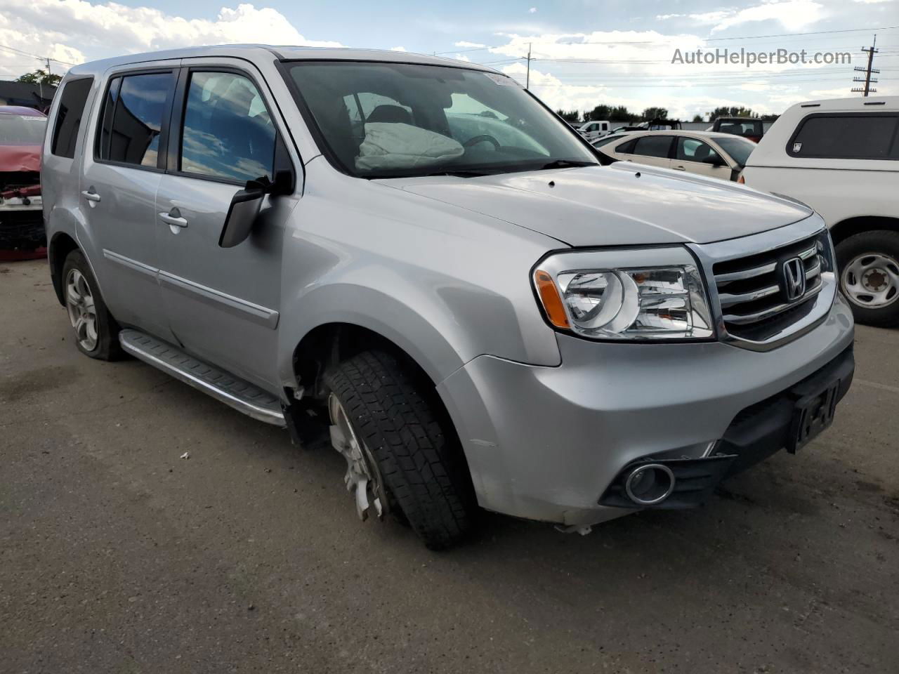 2013 Honda Pilot Exl Silver vin: 5FNYF4H58DB010310