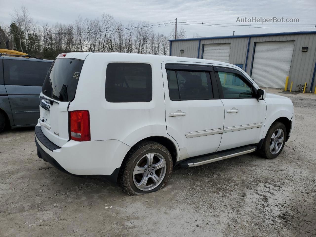 2013 Honda Pilot Exl White vin: 5FNYF4H58DB026393