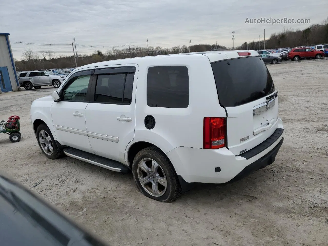 2013 Honda Pilot Exl White vin: 5FNYF4H58DB026393