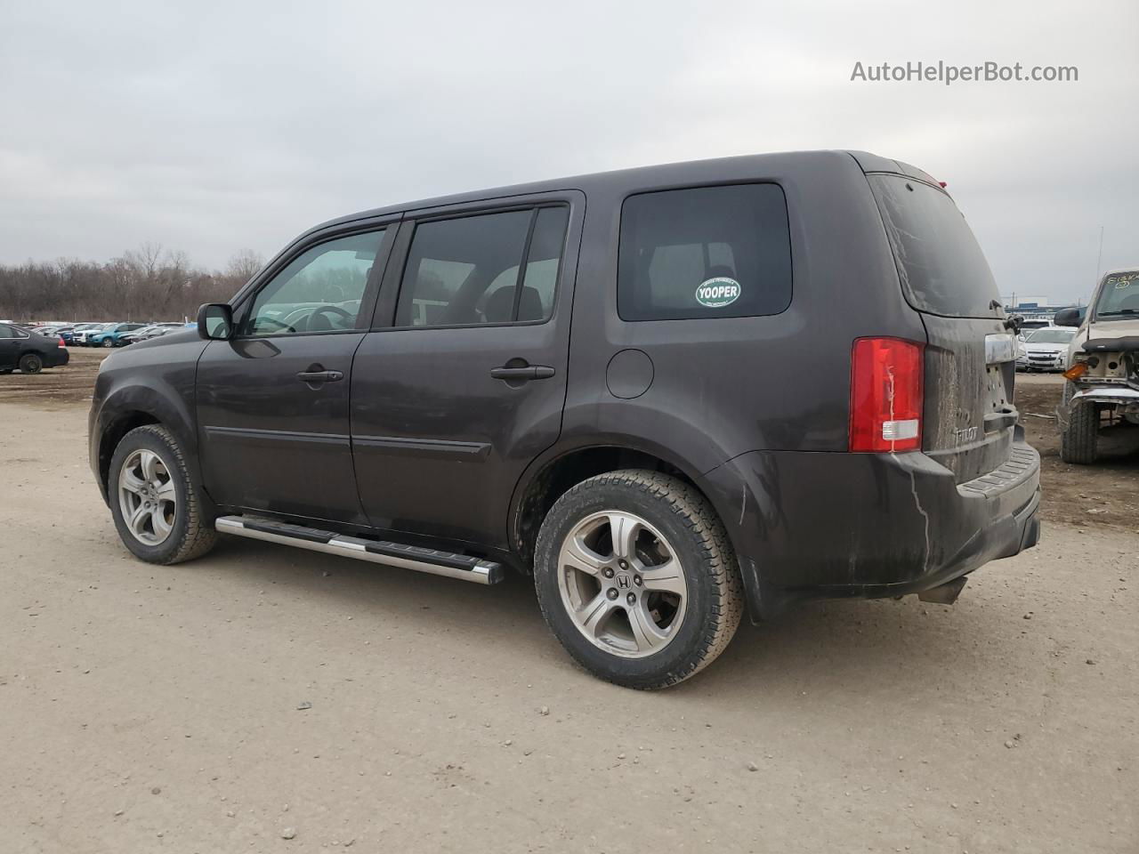 2013 Honda Pilot Exl Серый vin: 5FNYF4H58DB040567