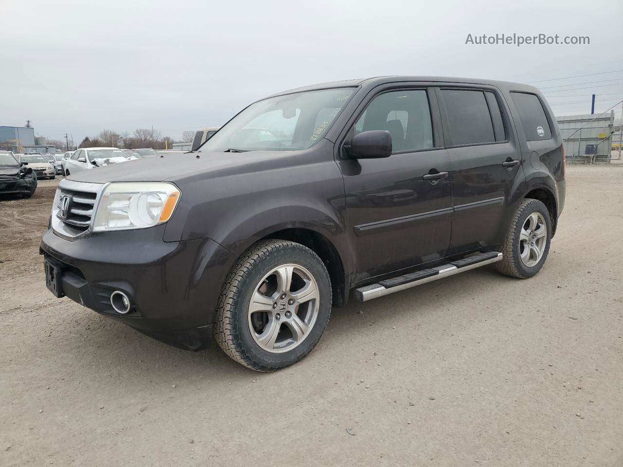 2013 Honda Pilot Exl Серый vin: 5FNYF4H58DB040567