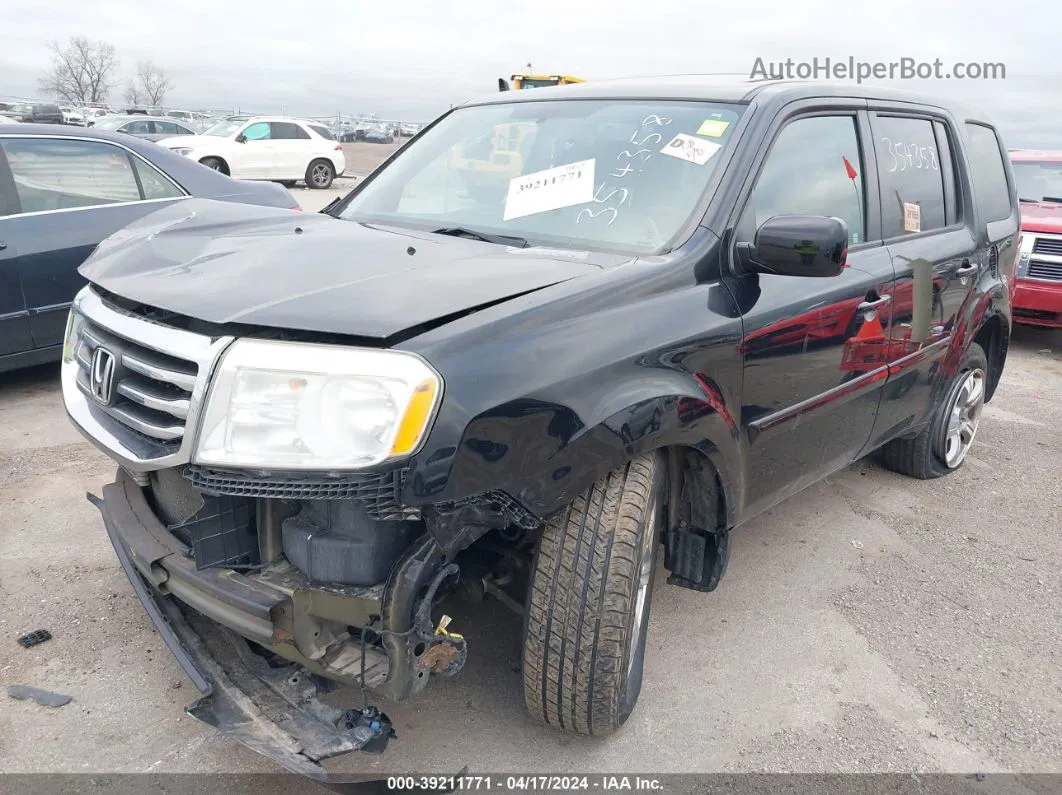 2013 Honda Pilot Ex-l Black vin: 5FNYF4H58DB053643