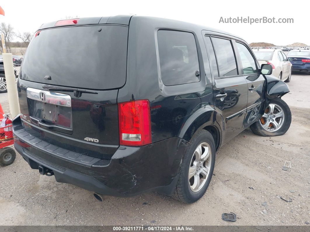 2013 Honda Pilot Ex-l Black vin: 5FNYF4H58DB053643