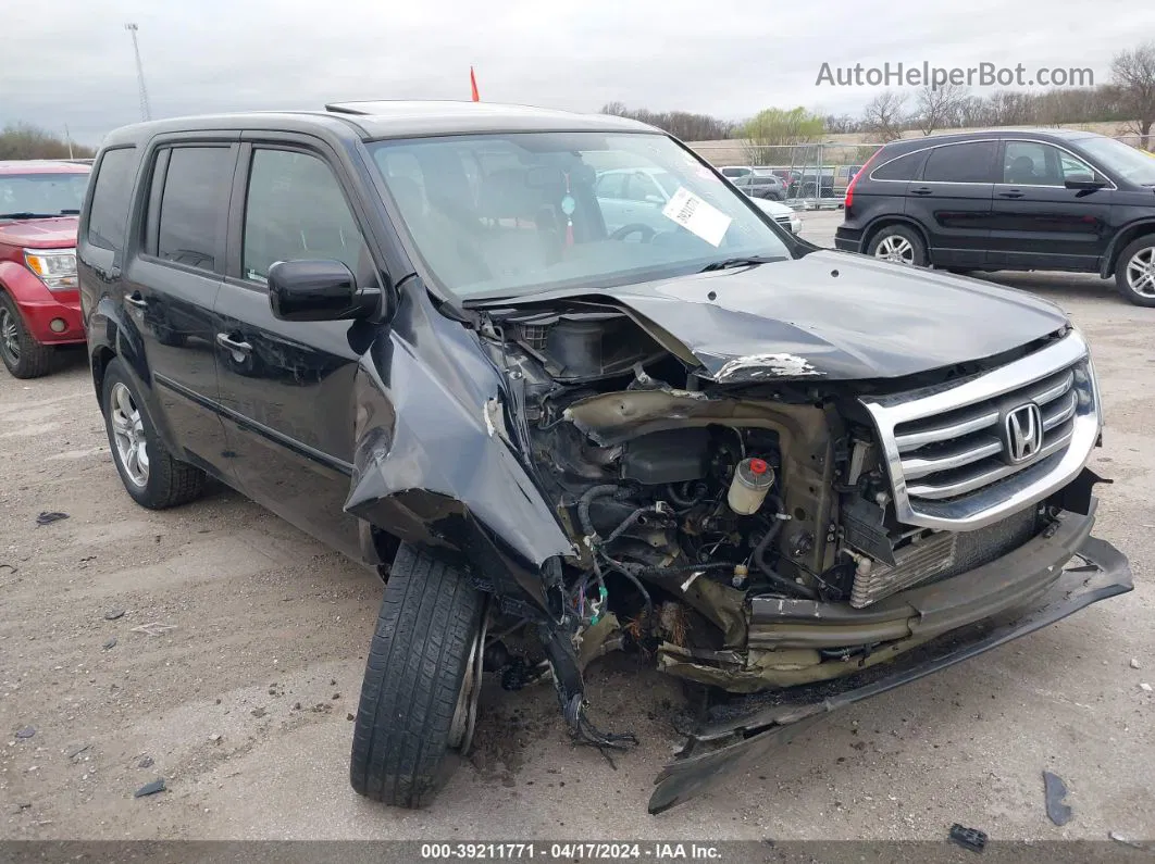 2013 Honda Pilot Ex-l Black vin: 5FNYF4H58DB053643