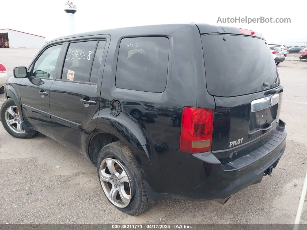 2013 Honda Pilot Ex-l Black vin: 5FNYF4H58DB053643