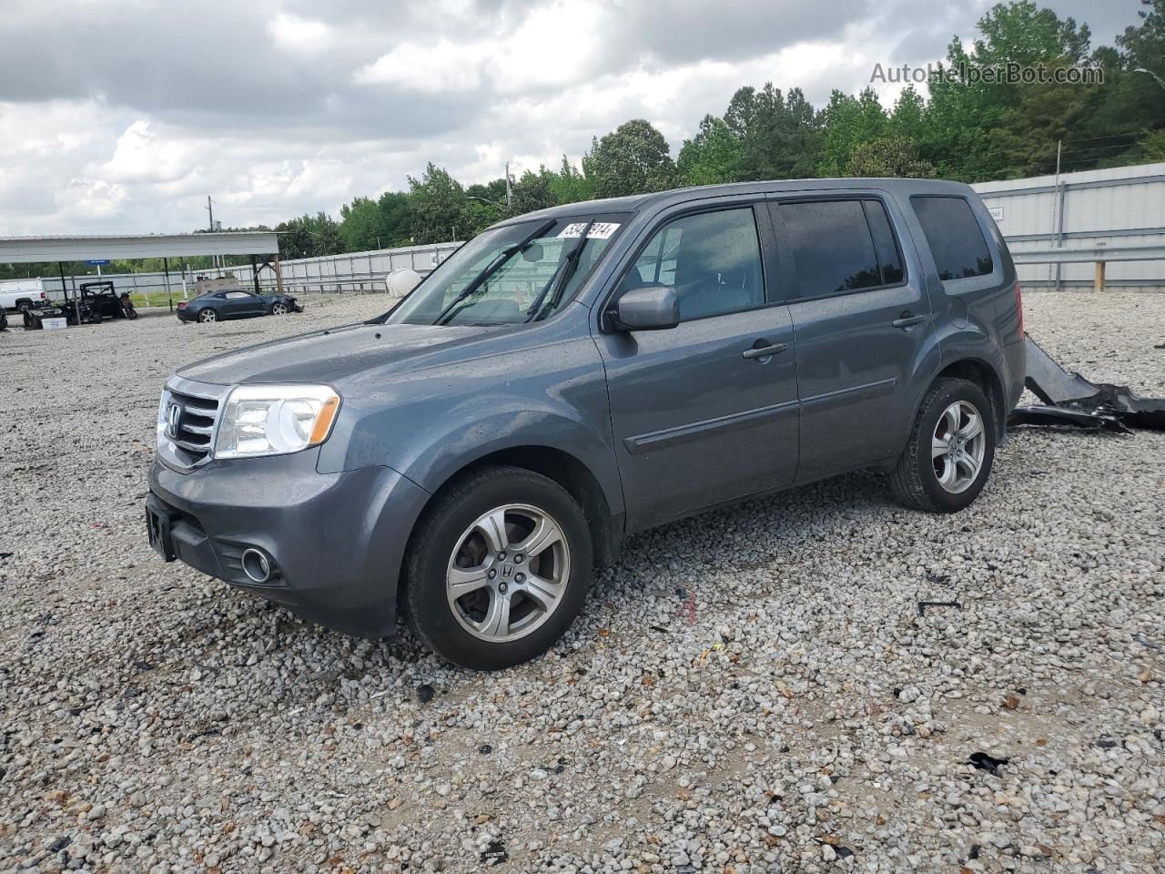 2013 Honda Pilot Exl Gray vin: 5FNYF4H58DB068353