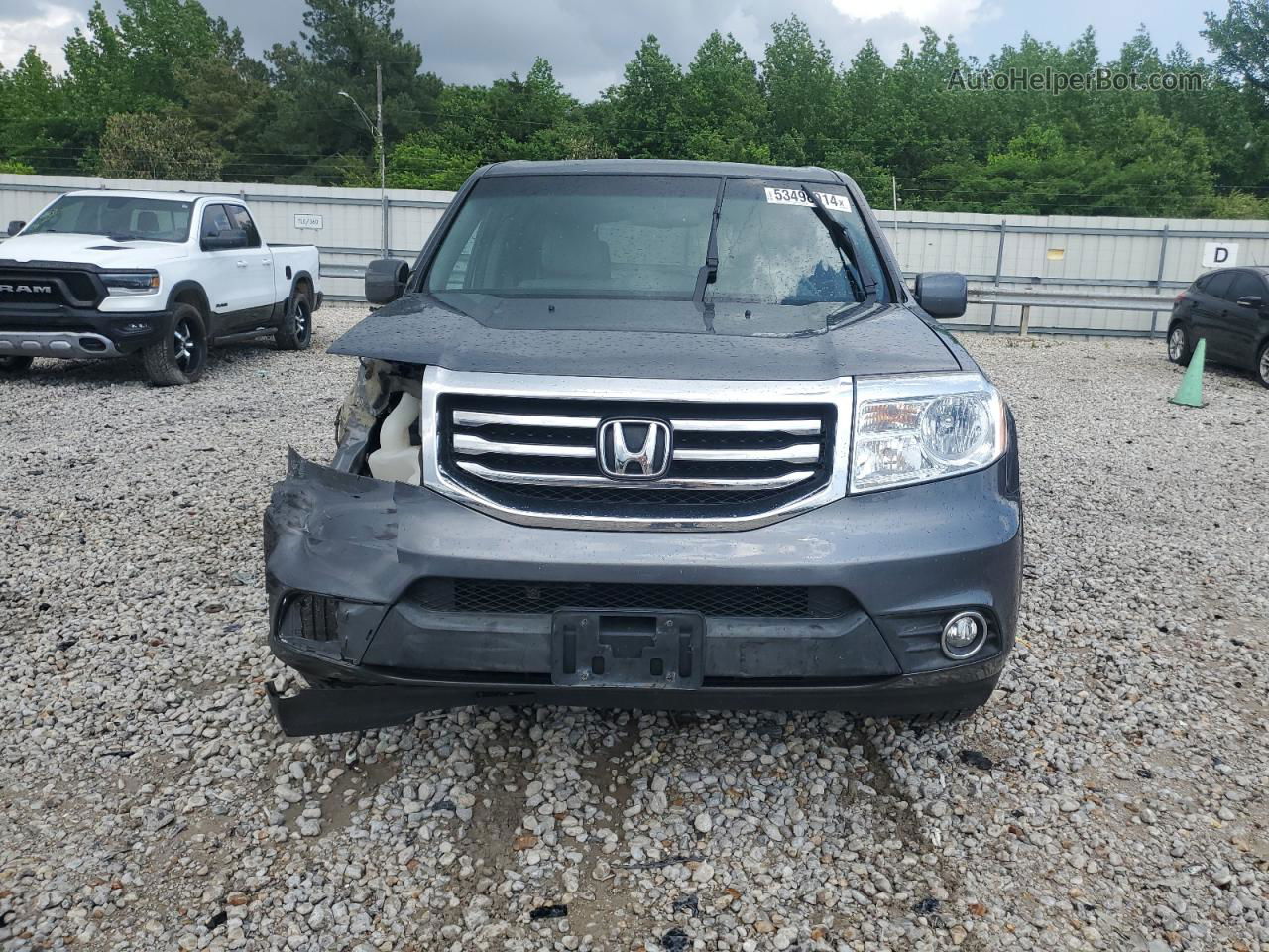 2013 Honda Pilot Exl Gray vin: 5FNYF4H58DB068353