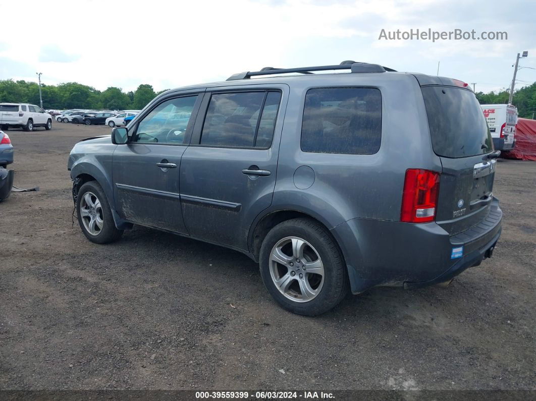 2013 Honda Pilot Ex-l Gray vin: 5FNYF4H58DB073455