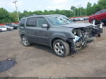 2013 Honda Pilot Ex-l Gray vin: 5FNYF4H58DB073455