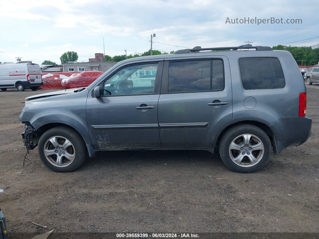 2013 Honda Pilot Ex-l Gray vin: 5FNYF4H58DB073455