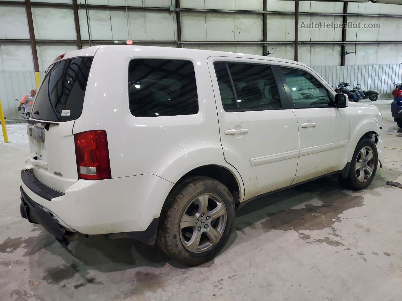 2015 Honda Pilot Exl White vin: 5FNYF4H58FB038370